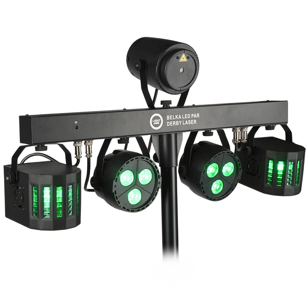 Light4Me T-Bar Par LED Derby Laser MultiBar