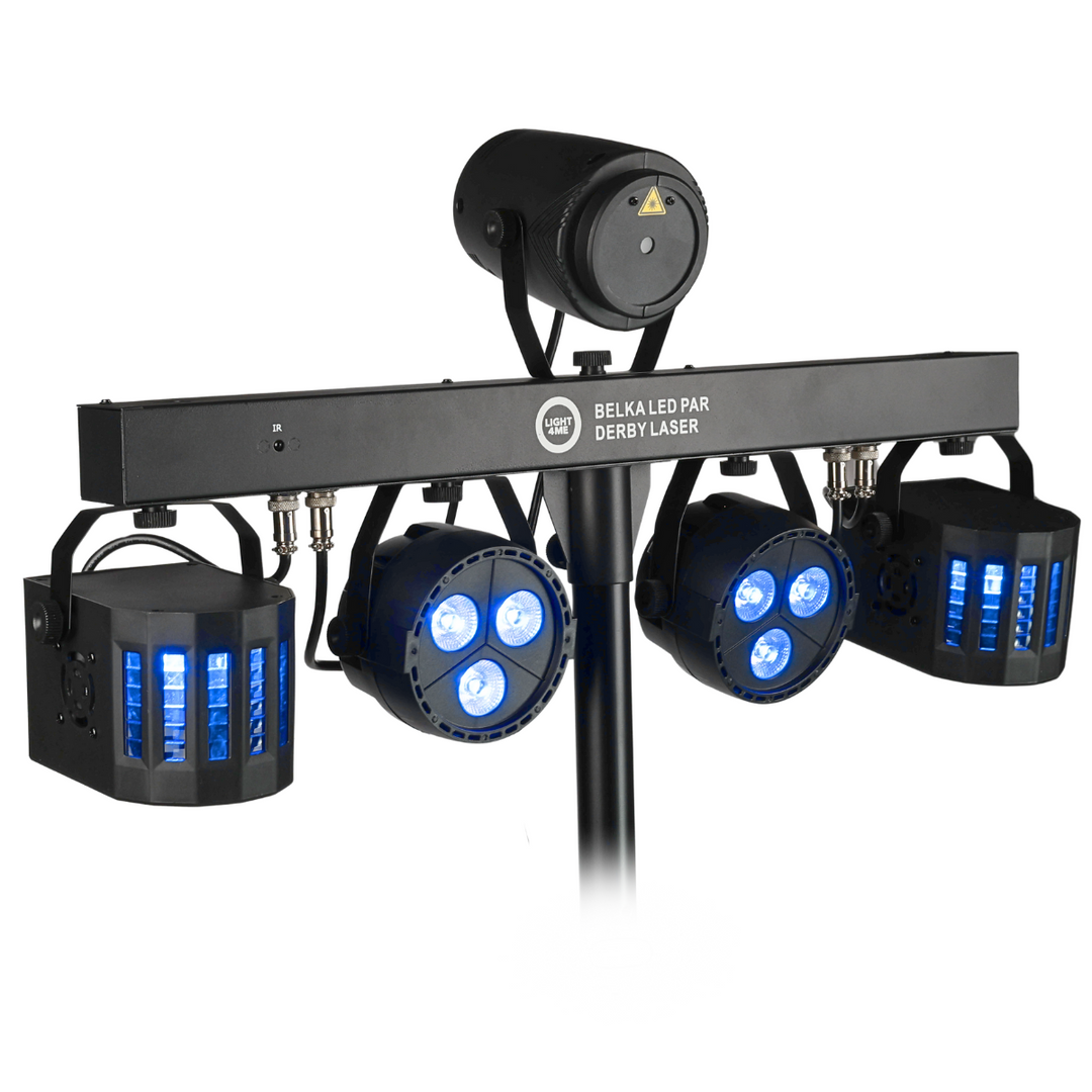 Light4Me T-Bar Par LED Derby Laser MultiBar