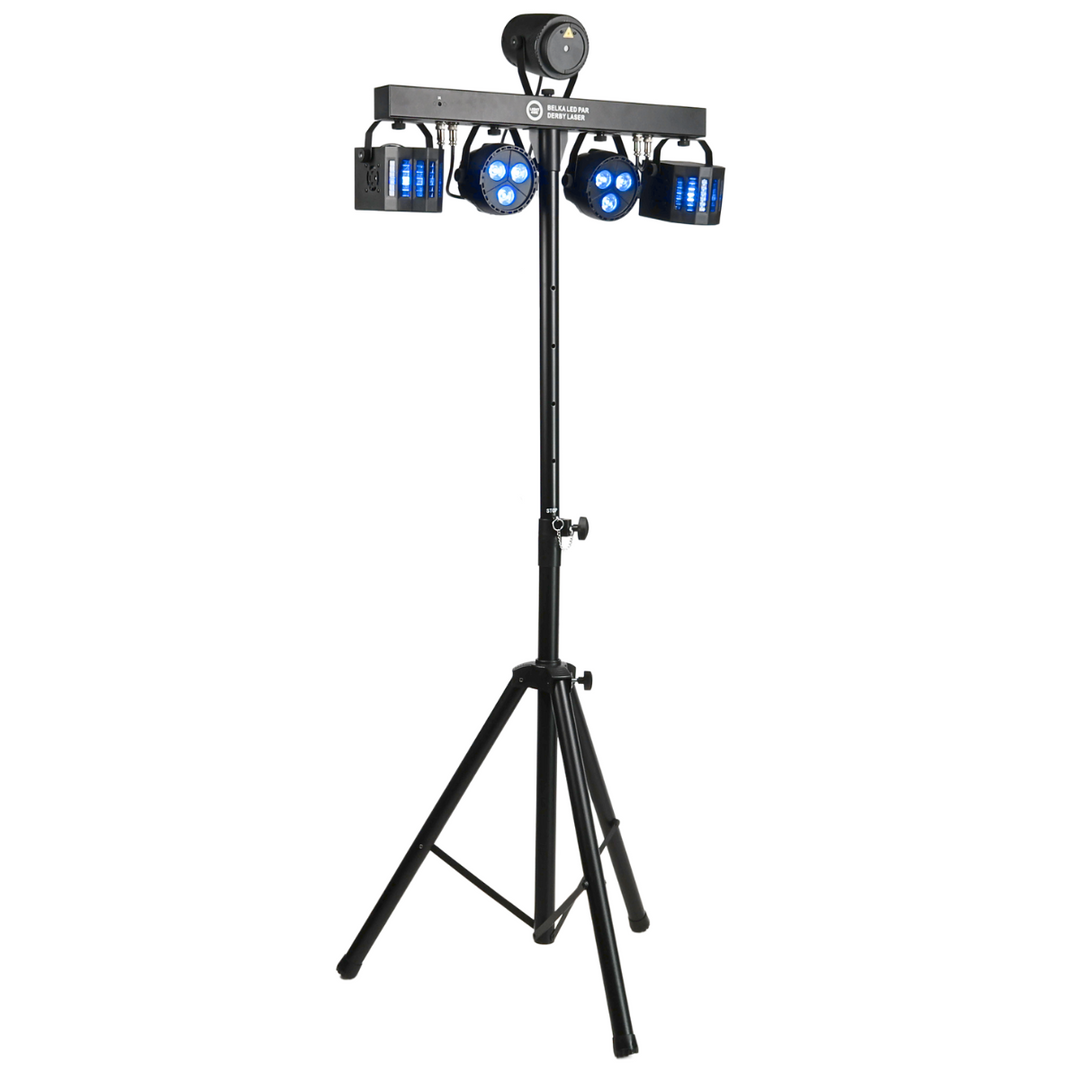 Light4Me T-Bar Par LED Derby Laser MultiBar