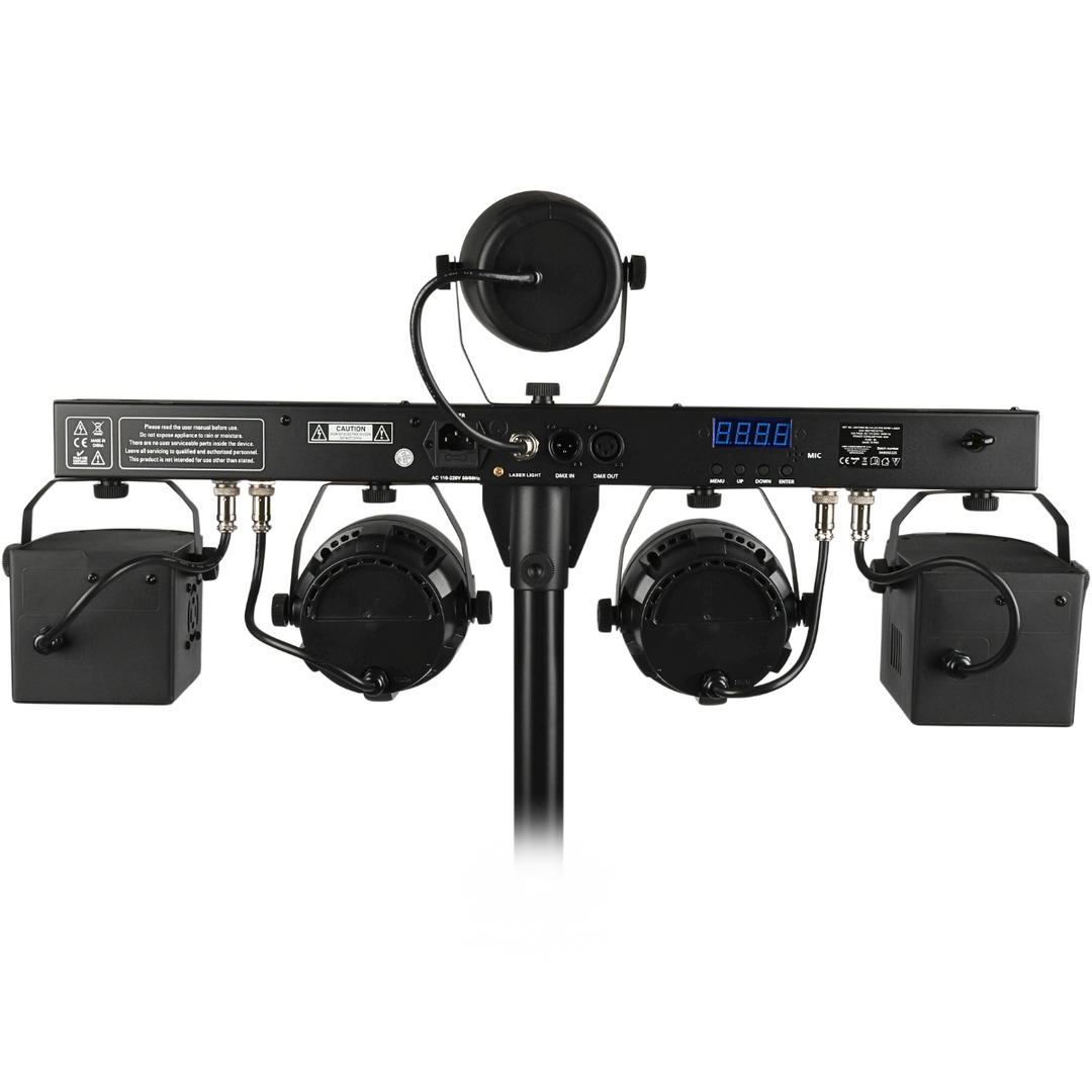 Light4Me T-Bar Par LED Derby Laser MultiBar