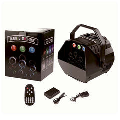 Macchina per bolle a batteria Light4Me con effetto luminoso