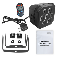 Light4Me Cube PAR 7x3W RGB LED Faretto Par