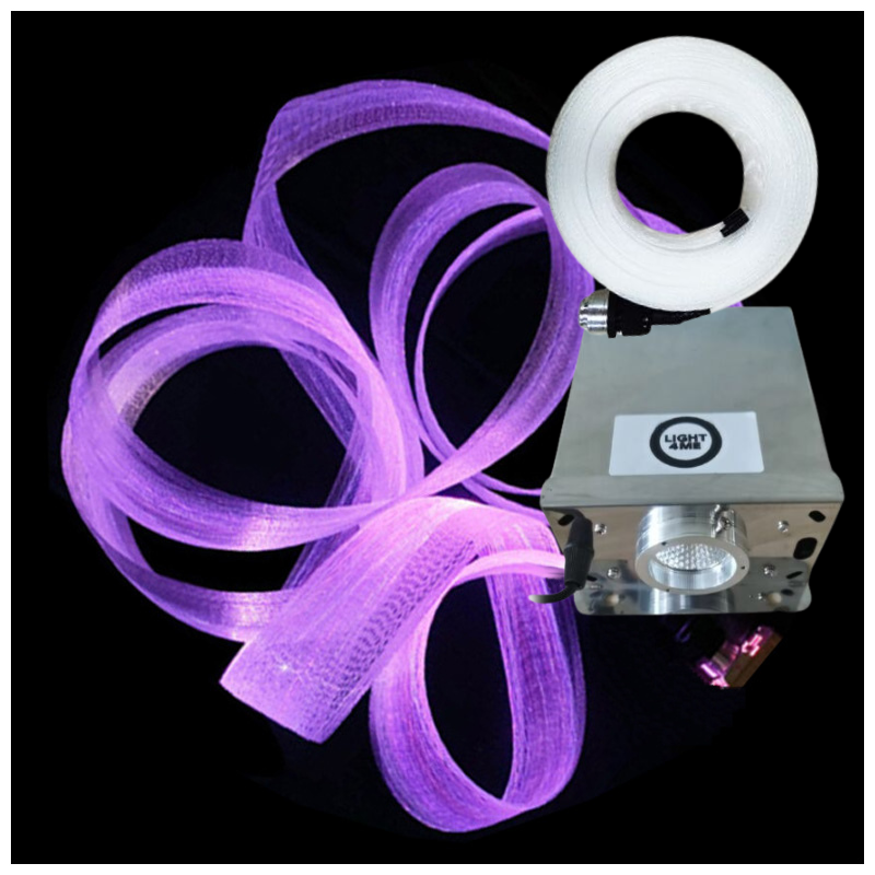 Light4Me FIBRE 10 RGB Tenda luminosa in fibra ottica da 10 metri