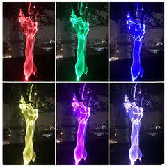 Light4Me FIBRE 10 RGB Tenda luminosa in fibra ottica da 10 metri