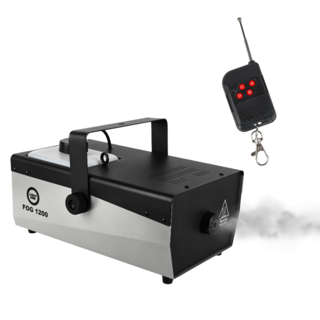 Light4Me Fog 1200 V2 Macchina del Fumo 1200W con telecomando wireless e DMX