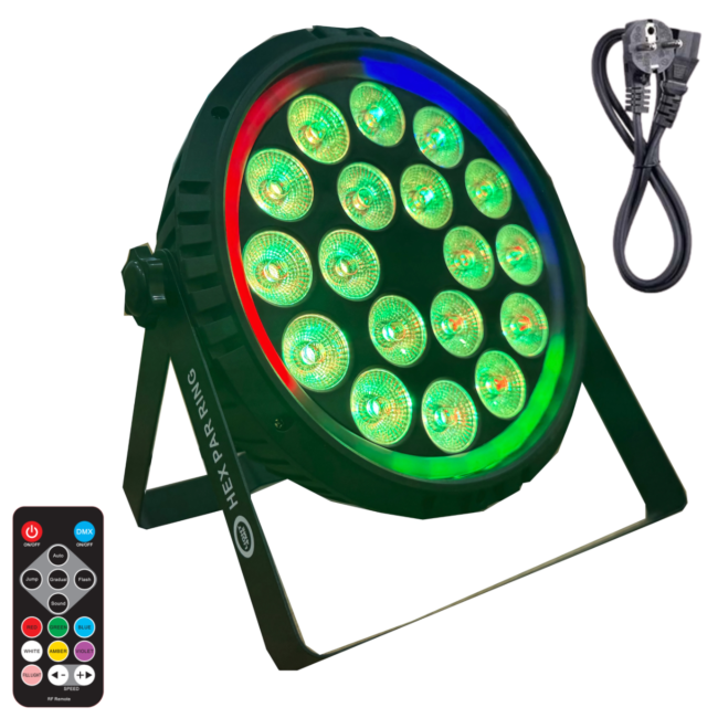Light4Me Anello Hex PAR 18x6W RGBWA-UV