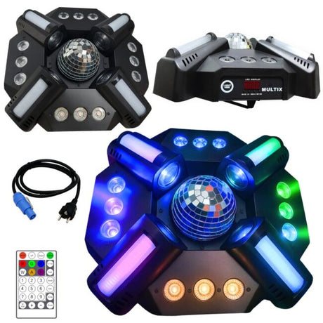 LIGHT4ME MULTIX 3-i-1 LED-scenisk multieffektlampe
