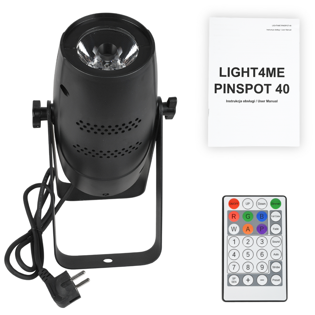 Light4Me Pinspot 40 Watt RGBW