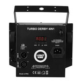 Light4Me Turbo Derby 4-in-1 – RGBW, UV, Strobo e Laser