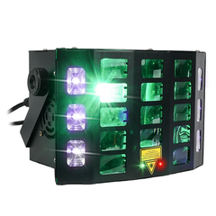 Light4Me Turbo Derby 4-in-1 – RGBW, UV, Strobo e Laser