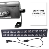 LIGHT4ME UV BAR 2X12 striscia luminosa per effetti luce sc
