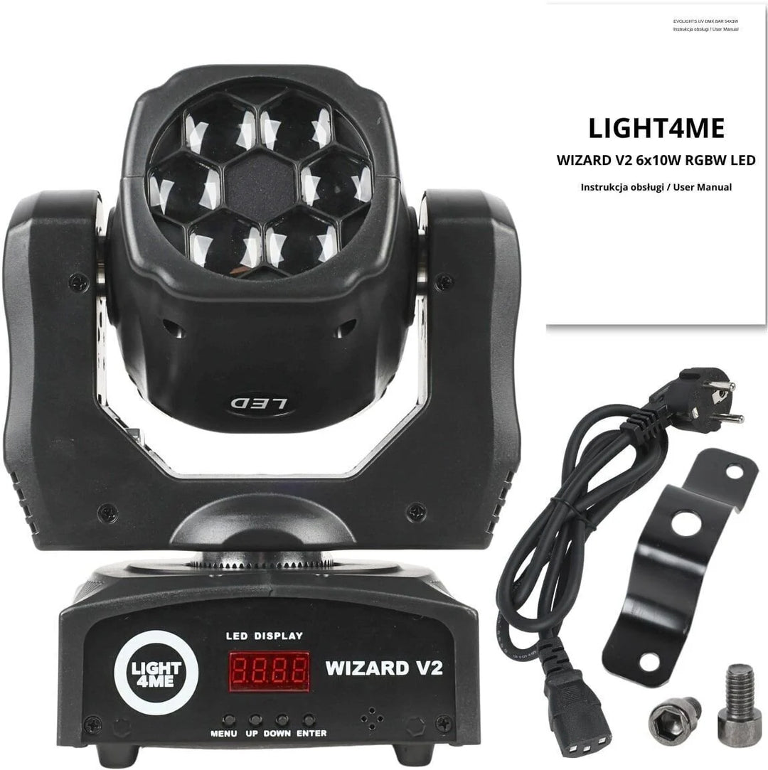 LIGHT4ME WIZARD v2 moving head illuminazione FX