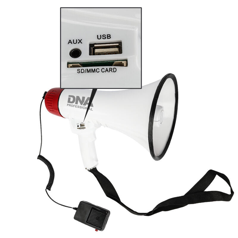 Megafono DNA MEGA1 30W con Bluetooth, USB, AUX e MicroSD