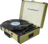 Madison Vintage Giradischi m. Bluetooth (Blu chiaro) 