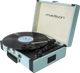 Madison Giradischi Vintage con Bluetooth (Azzurro)