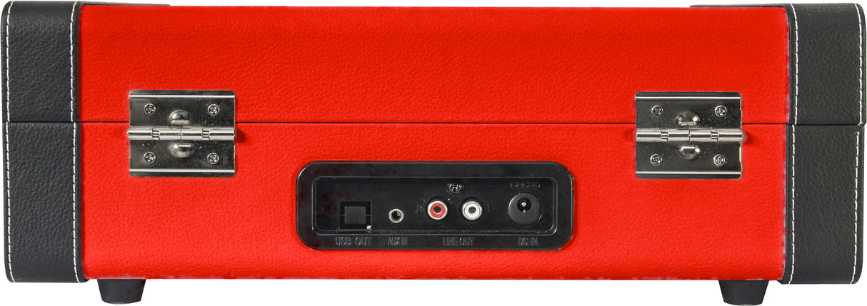 Madison Vintage Pladespiller con Bluetooth (Rosso)