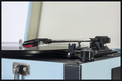 Madison Giradischi Vintage con Bluetooth (Azzurro)