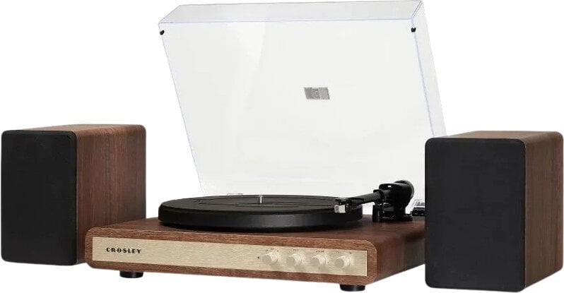 Crosley C65 giradischi con altoparlanti, Noce