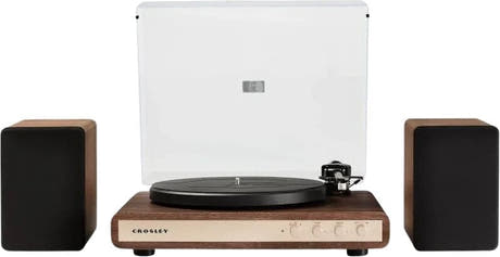 Crosley C65 pladespiller med højttalere, Valnød