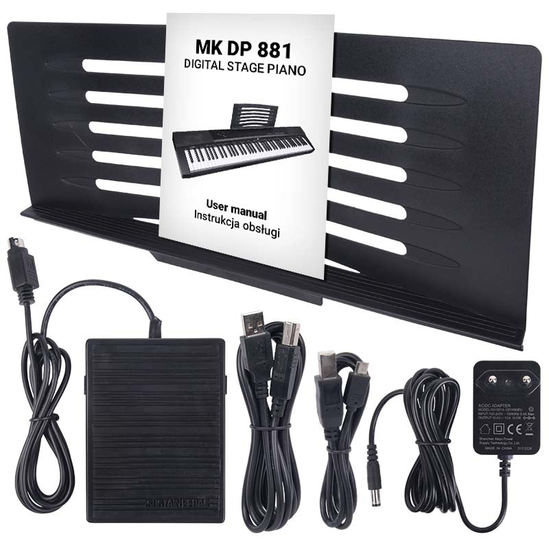 MK DP 881 pianoforte digitale con tasti per l'apprendimento