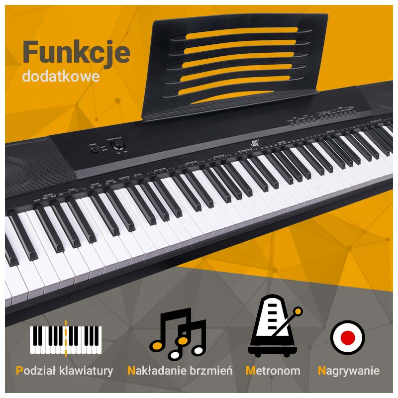 MK DP 881 pianoforte digitale con tasti per l'apprendimento