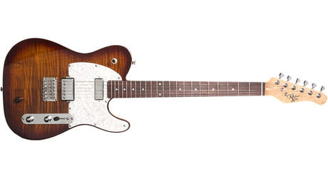 Michael Kelly Hybrid 55 chitarra ibrida, Tigers Eye Burst
