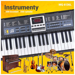 MQ 6136L organo a tastiera con microfono per bambini