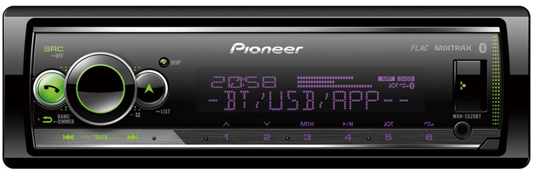 Pioneer MVH-S520BT Autoradio con Bluetooth e USB