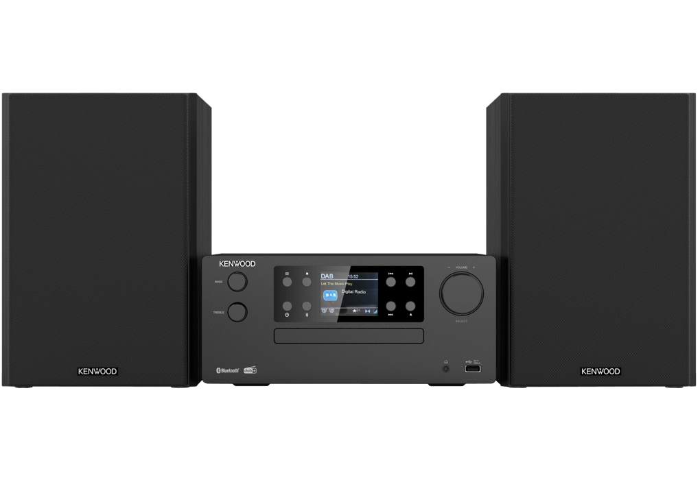 Kenwood M-925DAB-B Mini System with Bluetooth and DAB+ (Black)