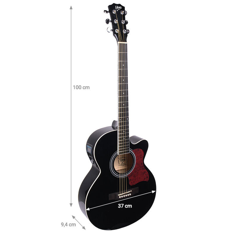 V-Tone EAG SET BK chitarre acustica-elettrica + amplificatore, Nero