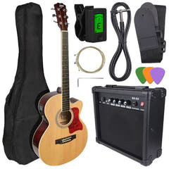 V-TONE EAG SET NT chitarra elettroacustica + amplificatore, Naturel