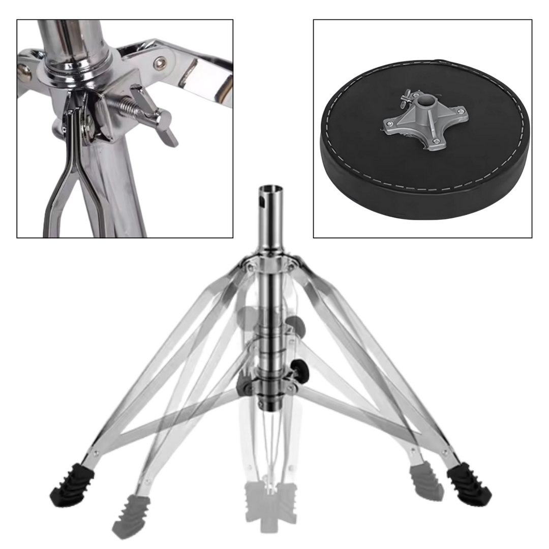 Sgabello per batteria per bambini 38-58 cm. 50 kg.