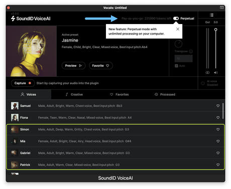 SoundID Chiave di licenza perpetua VoiceAI