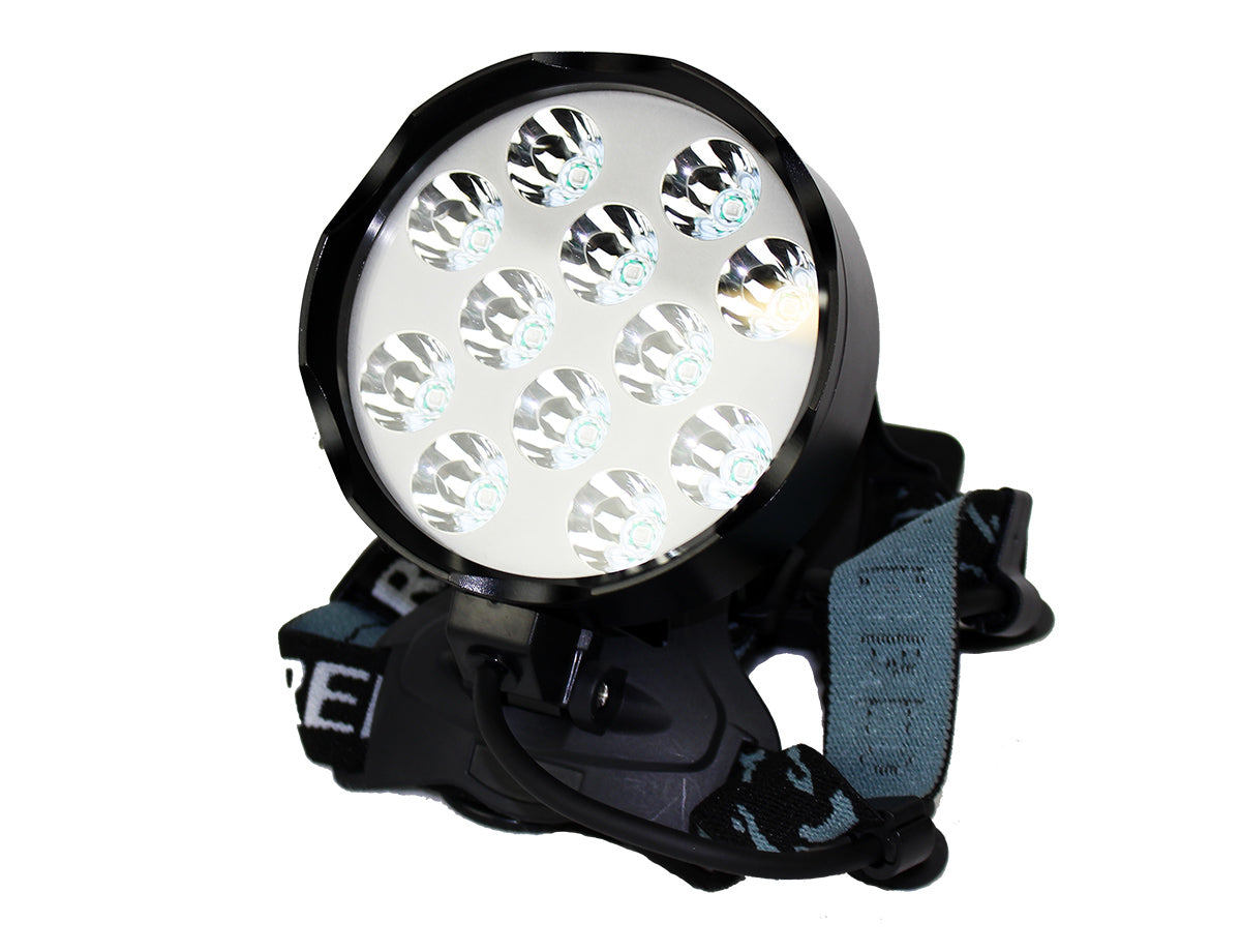 UV Headlamp with 12x6 Watt LED