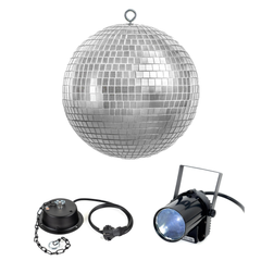 Set sfera da discoteca 30 cm.