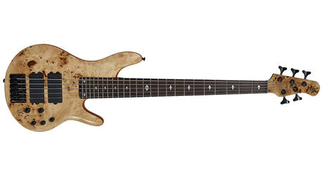 Michael Kelly Pinnacle 5 basso elettrico a cinque corde, Natural Burl