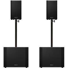 Pioneer DJ 2x XPRS-1182ST + 2x XPRS-102 Pacchetto