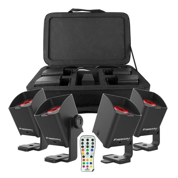 Chauvet FREEDOM H1 Lampada a Batteria 4 pz. con Borsa (nero)