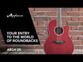 Applause E-Acoustic Chitarre AB24II CS Mid Cutaway - Ruby Red Satin (AB24-2S)
