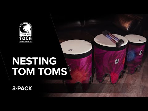 Toca batterie impilabili Tom Tom Freestyle II - 14" (TF2NT-14WP)