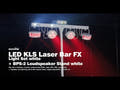 EUROLITE Set LED KLS Laser Bar FX Light Set bianco + Supporto per altoparlante BPS-2 bianco