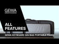 GEWA Tastiere Gig-Bag Portable Piano - 134 x 38 x 12 cm