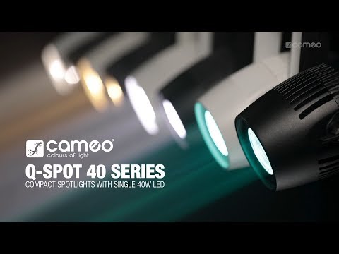 Cameo Q-SPOT 40 RGBW WH - Compatto faretto con 40W RGBW LED in involucro bianco