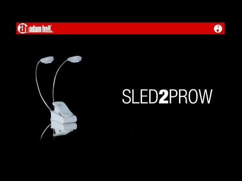 Adam Hall Stands SLED 2 PRO W - luce LED per leggio, bianca