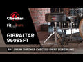 Sgabello per batteria Gibraltar Serie 9000 - 9608SFT