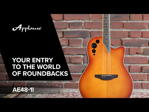 Applause Chitarre elettroacustica Super Shallow Cutaway - Honeyburst Satin (AE48-1I)