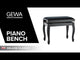 GEWA Piano bench Deluxe Classic - Walnut matt