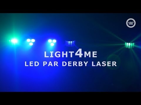 Light4Me T-Bar Par LED Derby Laser MultiBar