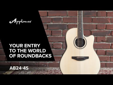 Applause E-Acoustic Guitar AB24II CS Mid Cutaway - Natural Satin (AB24-4S)