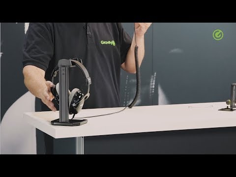 Gravity HP HWMB 01 B - Væghængt hovedtelefonholder